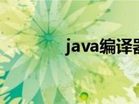 java编译器IDE java编译器 