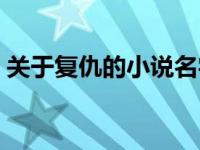 关于复仇的小说名字怎么取 关于复仇的小说 