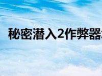 秘密潜入2作弊器怎么用 秘密潜入2作弊器 