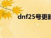 dnf25号更新公告 dnf25号改版 