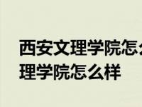 西安文理学院怎么样了最新消息视频 西安文理学院怎么样 