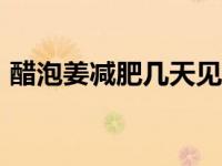 醋泡姜减肥几天见效 醋泡姜减肥5天瘦20斤 