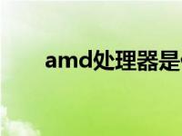 amd处理器是什么品牌 adm处理器 