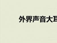 外界声音大耳朵就会嗡嗡响 外界 