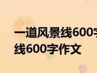 一道风景线600字作文怎么写的呀 一道风景线600字作文 