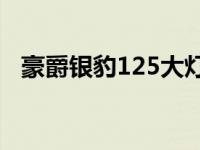 豪爵银豹125大灯灯泡几个爪的 豪爵银豹 