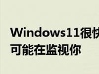 Windows11很快就会让你看到哪些应用程序可能在监视你