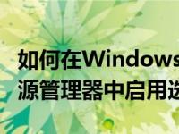 如何在Windows11内部版本25136的文件资源管理器中启用选项卡