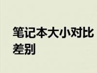 笔记本大小对比：揭秘14寸与17寸笔记本的差别