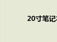 20寸笔记本电脑全方位解析