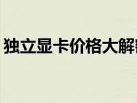 独立显卡价格大解密：多少钱才是你的选择？